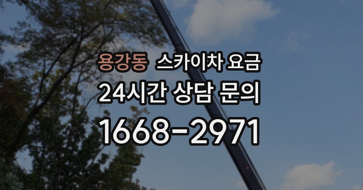 용강동 스카이차 요금