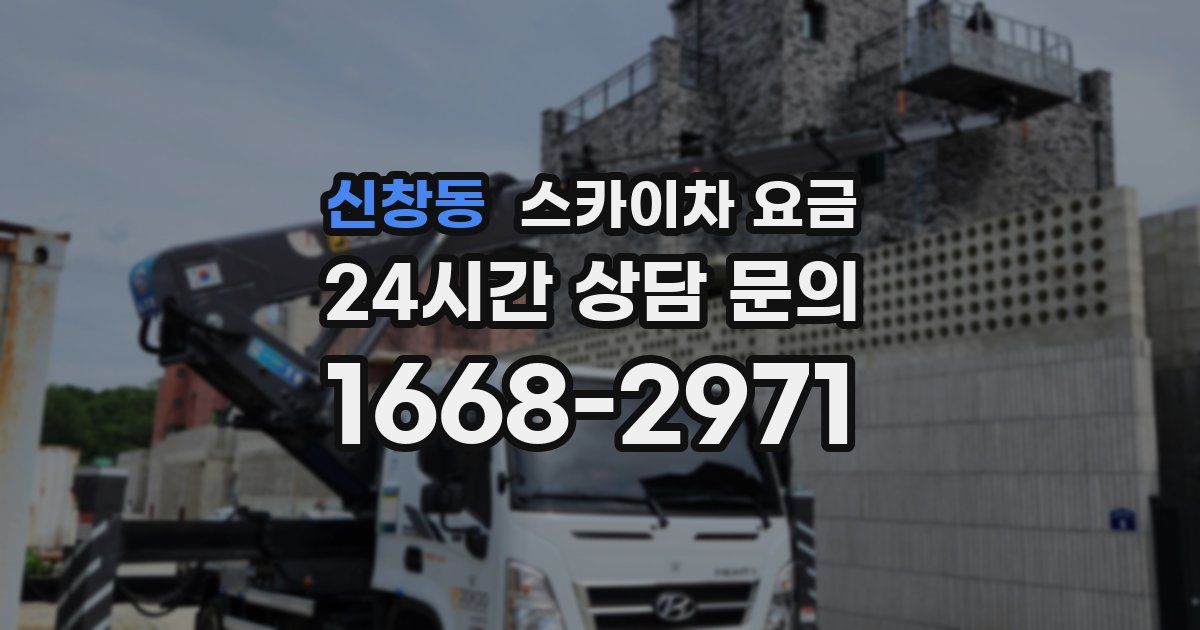 신창동 스카이차 요금