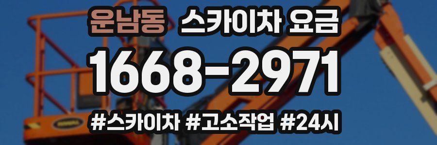 운남동 스카이차 요금