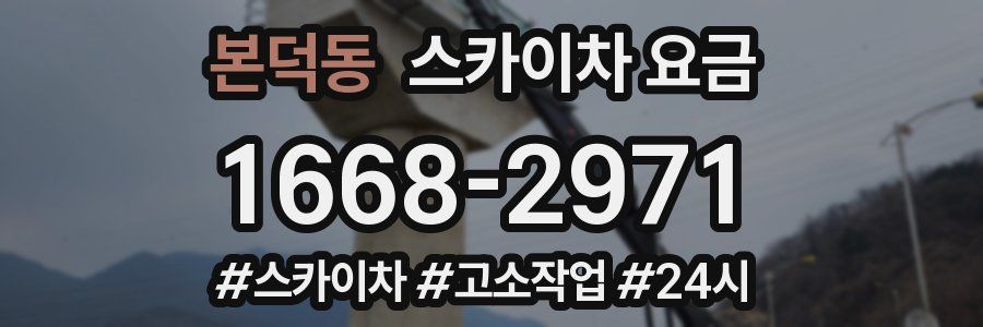 본덕동 스카이차 요금