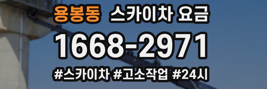 용봉동 스카이차 요금