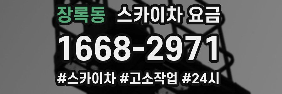 장록동 스카이차 요금