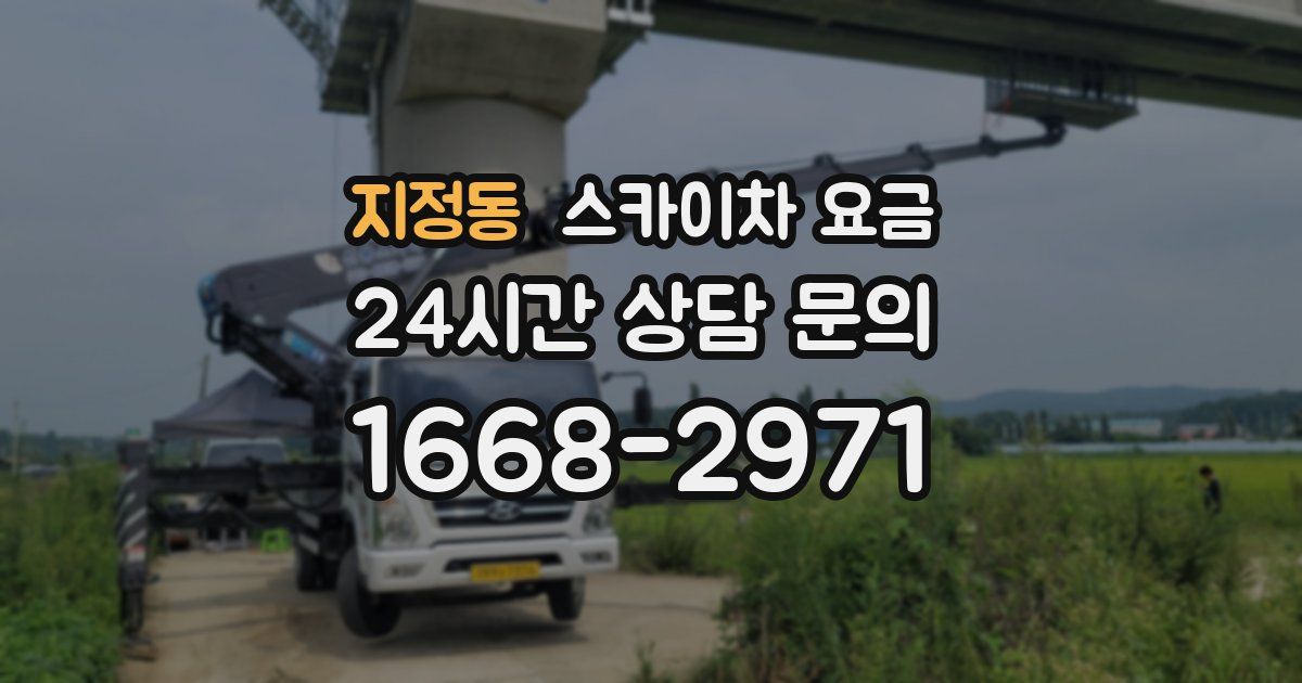 지정동 스카이차 요금