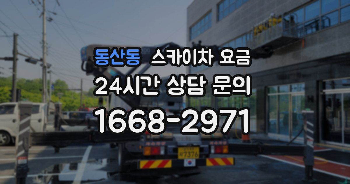 동산동 스카이차 요금