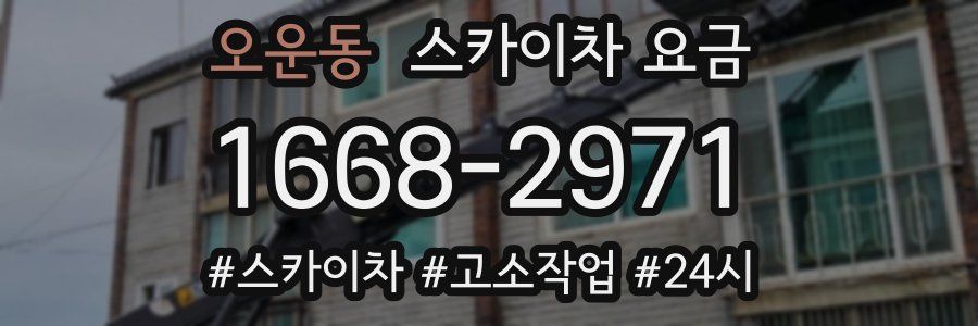 오운동 스카이차 요금
