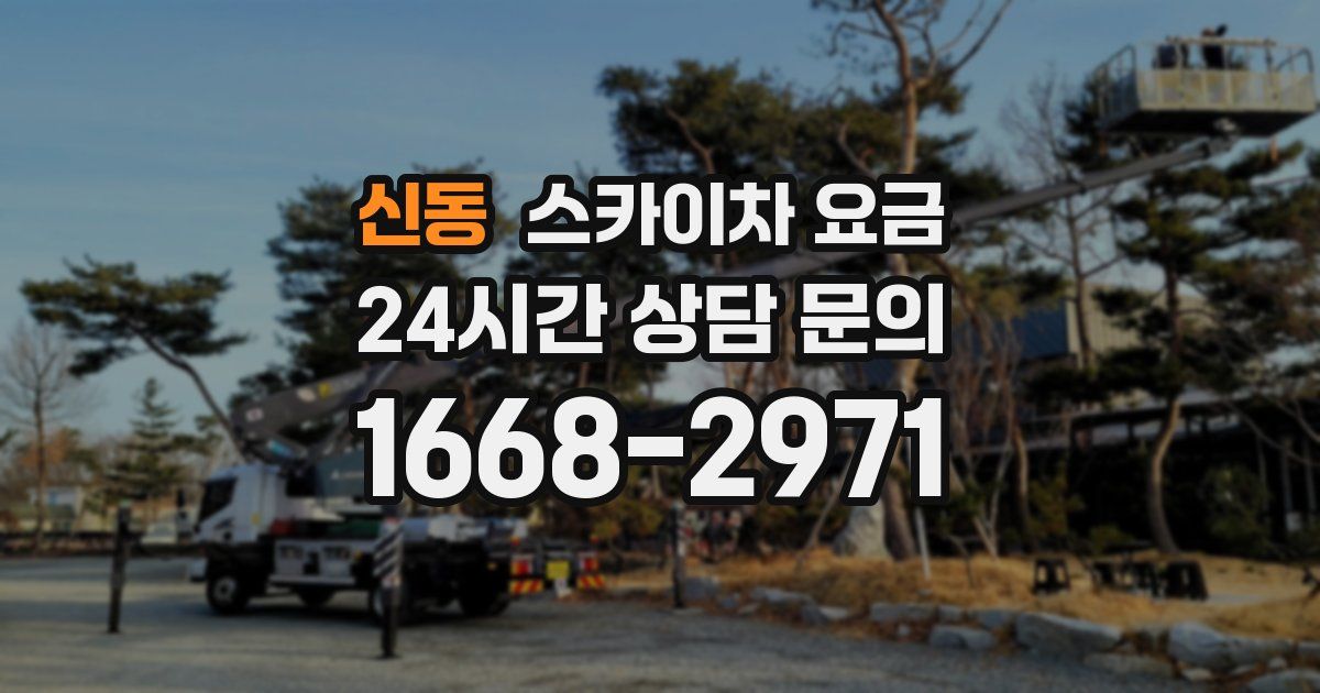 신동 스카이차 요금