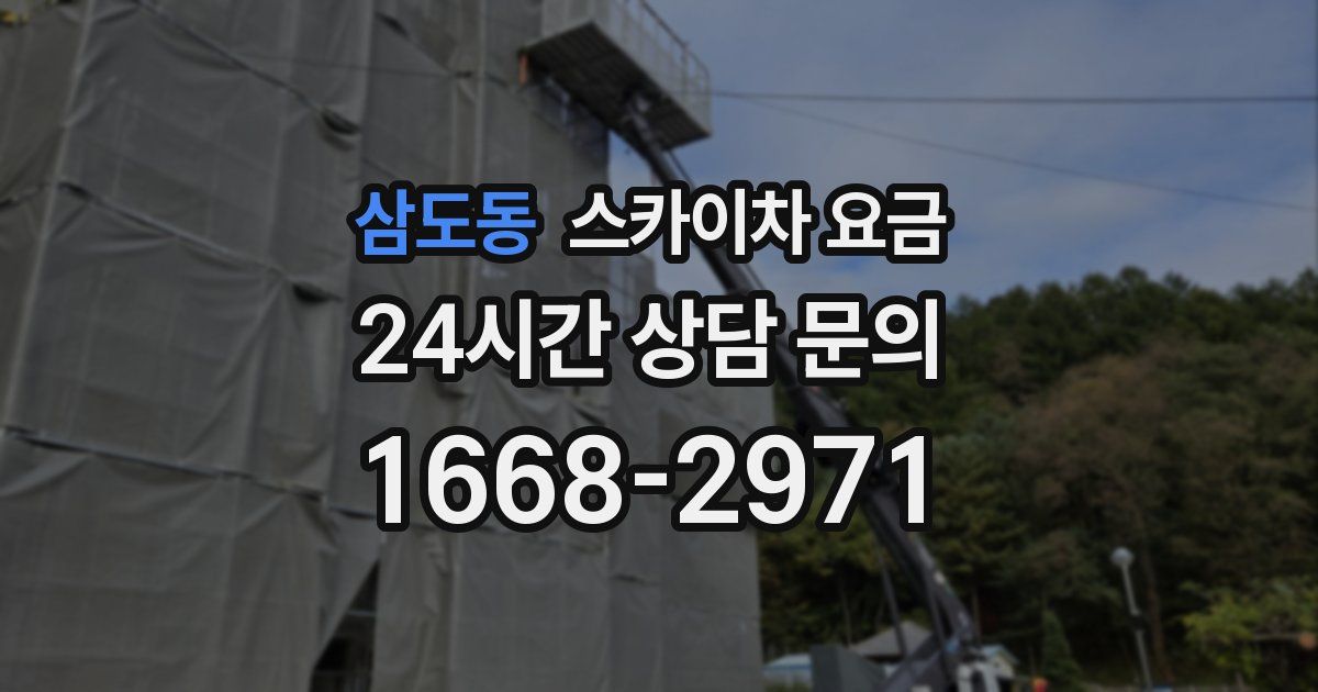 삼도동 스카이차 요금