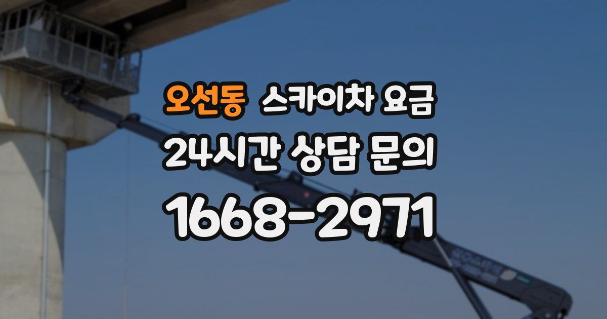 오선동 스카이차 요금