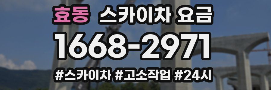 효동 스카이차 요금