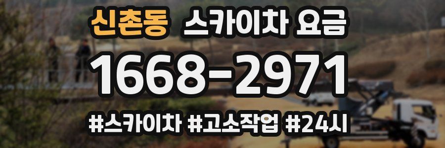 신촌동 스카이차 요금