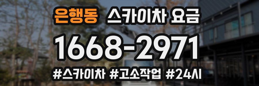 은행동 스카이차 요금