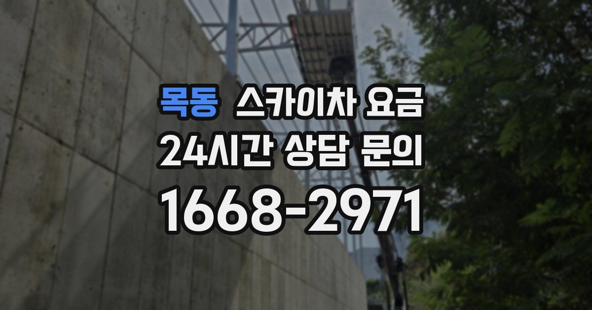 목동 스카이차 요금