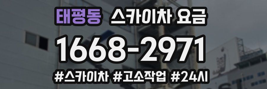 태평동 스카이차 요금