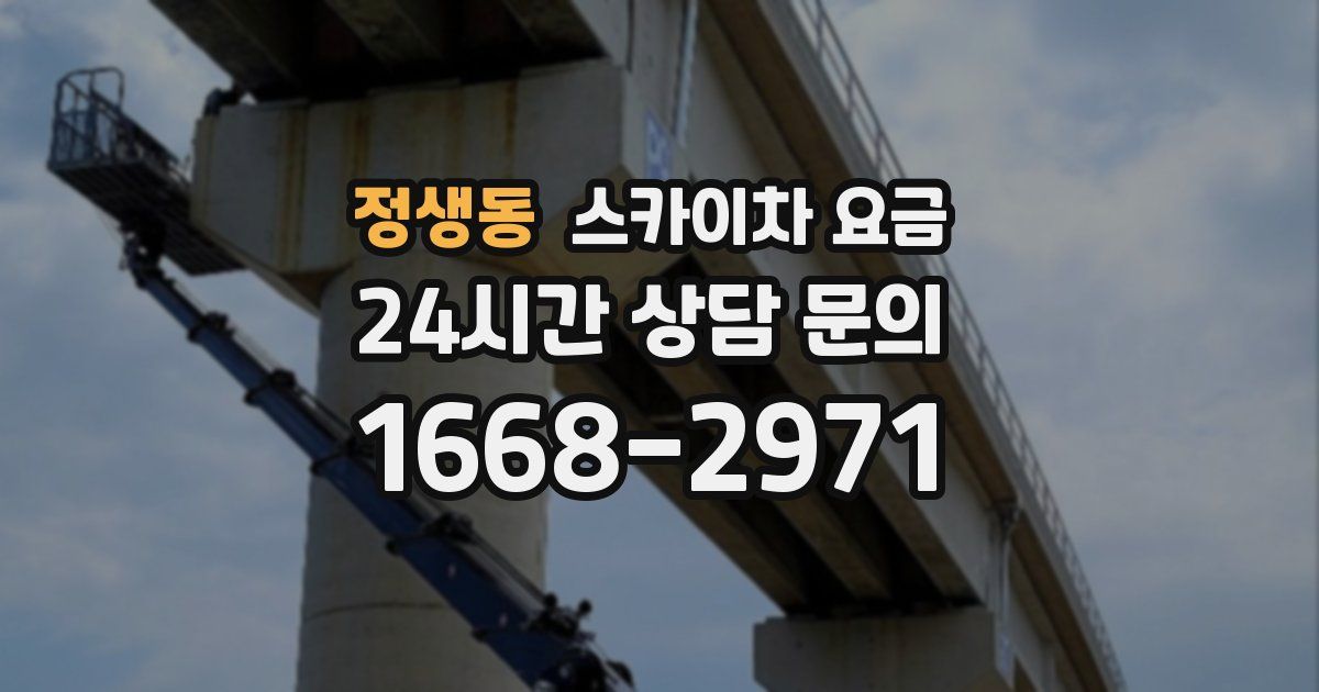 정생동 스카이차 요금