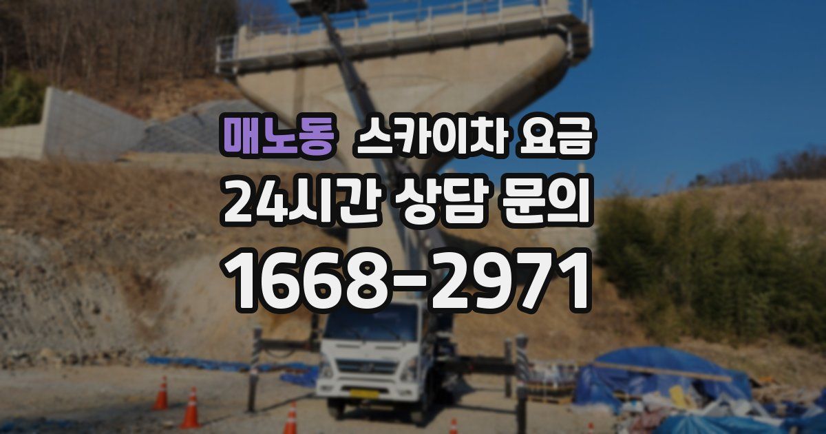 매노동 스카이차 요금