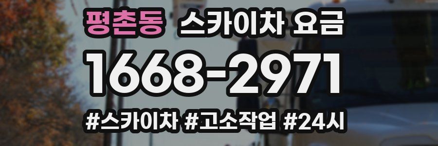 평촌동 스카이차 요금