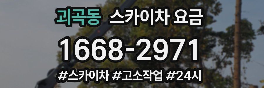 괴곡동 스카이차 요금
