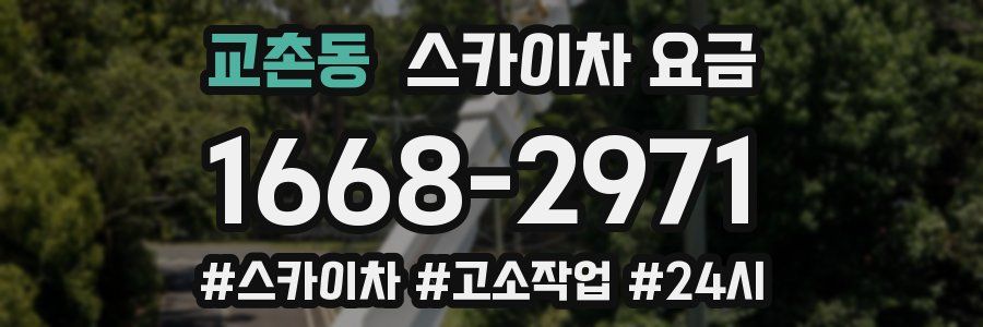 교촌동 스카이차 요금