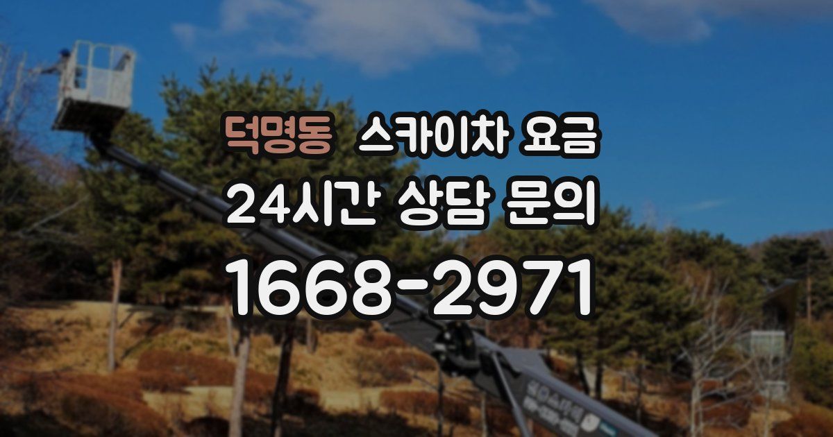 덕명동 스카이차 요금