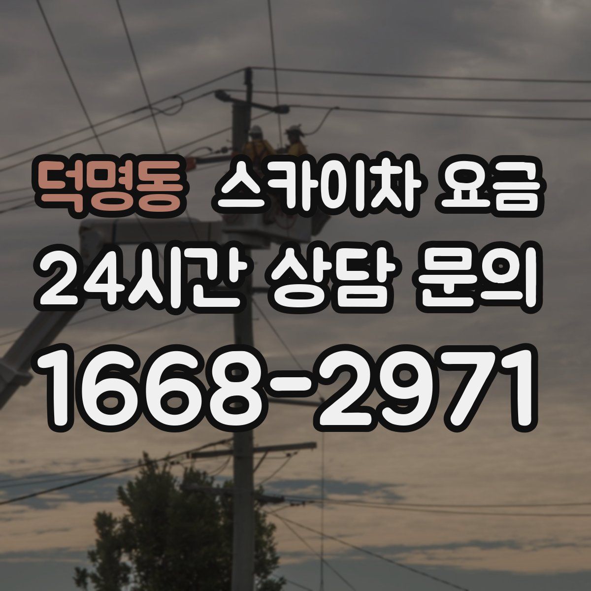 덕명동 스카이차 요금