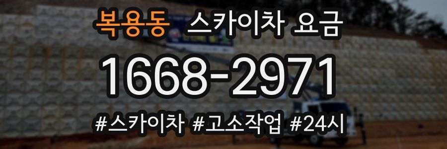 복용동 스카이차 요금