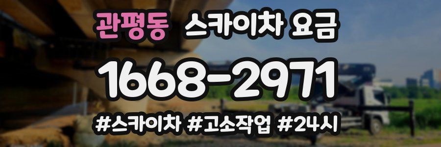 관평동 스카이차 요금