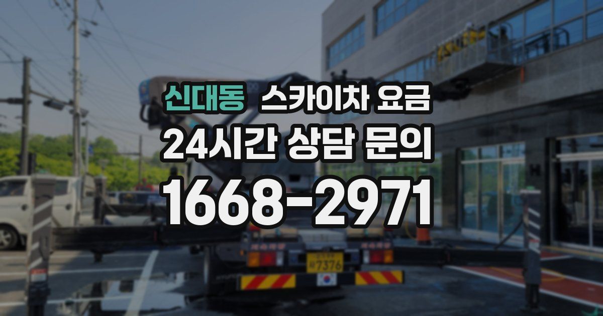 신대동 스카이차 요금