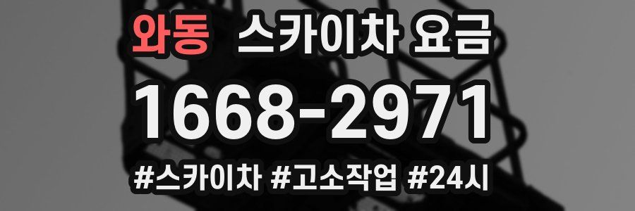와동 스카이차 요금