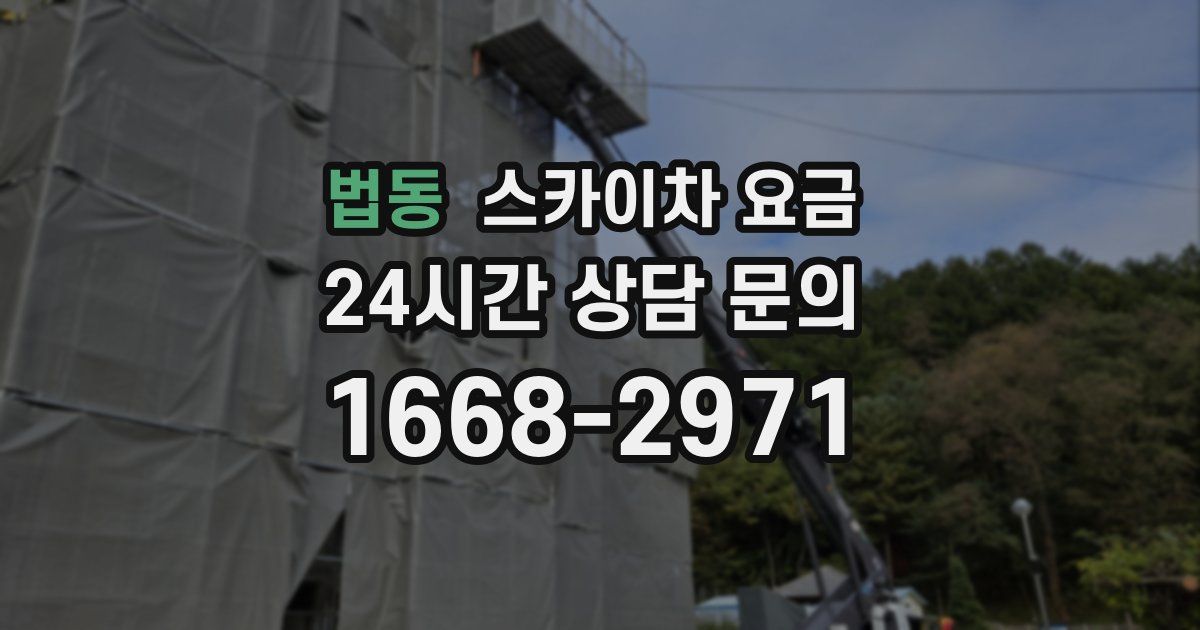 법동 스카이차 요금