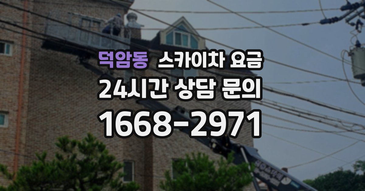 덕암동 스카이차 요금