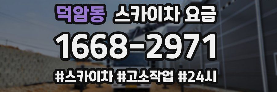 덕암동 스카이차 요금