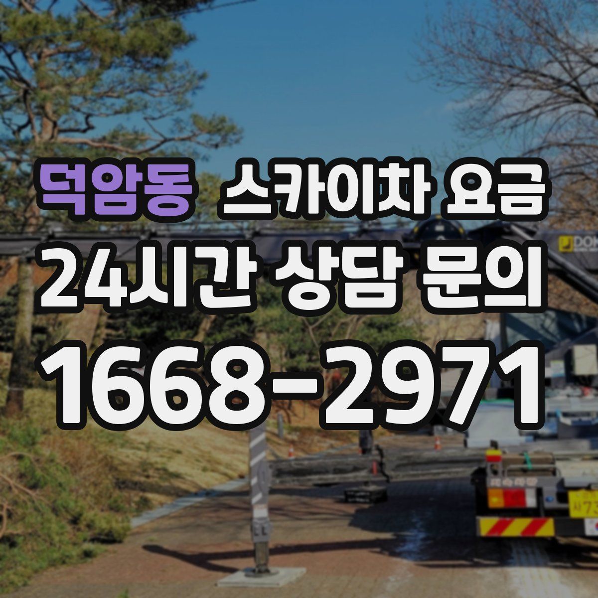 덕암동 스카이차 요금