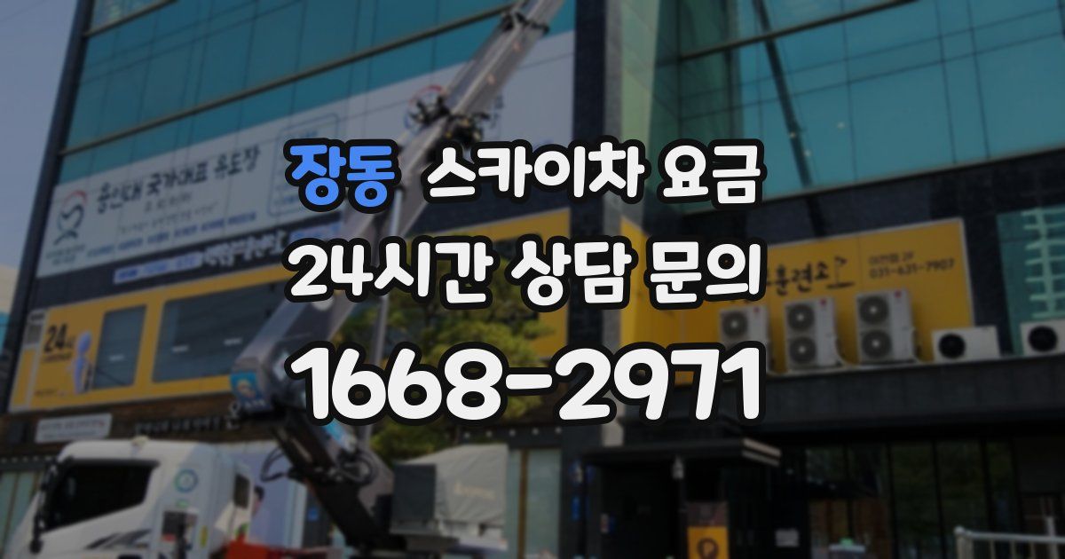 장동 스카이차 요금
