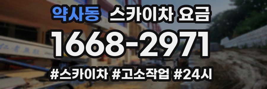 약사동 스카이차 요금