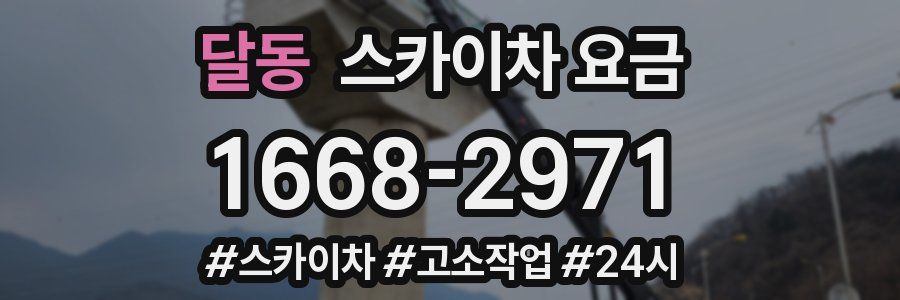 달동 스카이차 요금