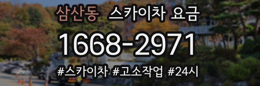 삼산동 스카이차 요금