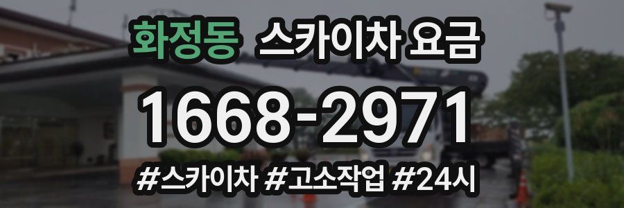 화정동 스카이차 요금