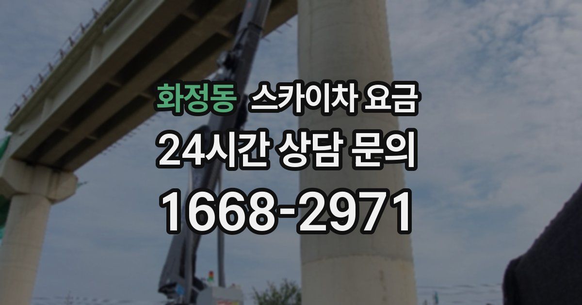 화정동 스카이차 요금