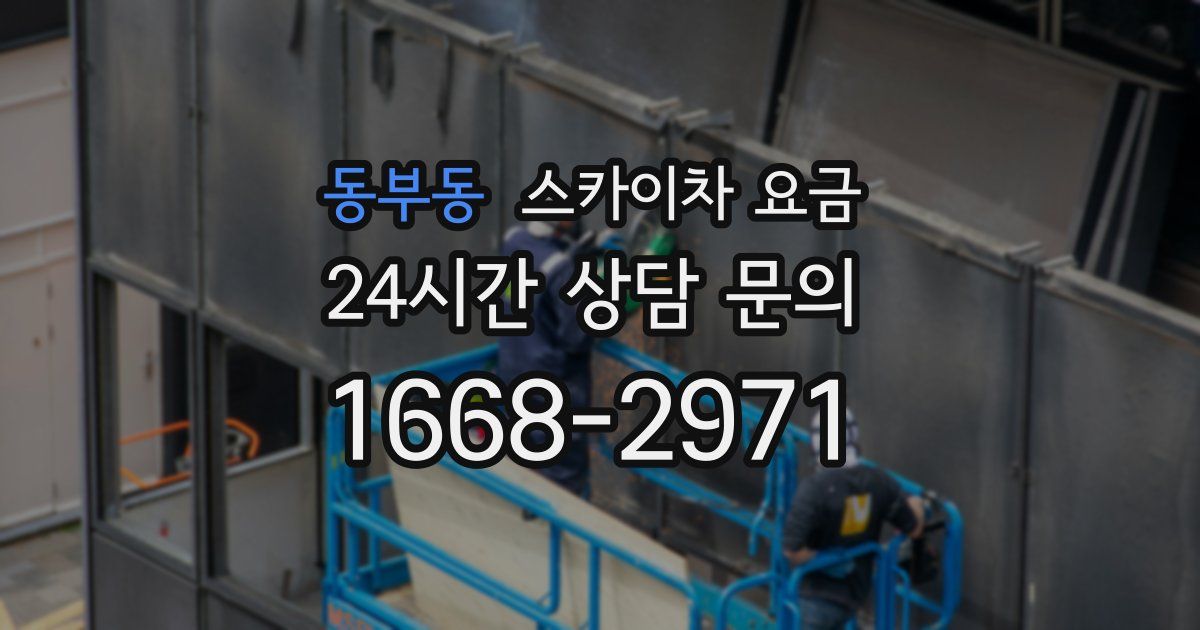 동부동 스카이차 요금