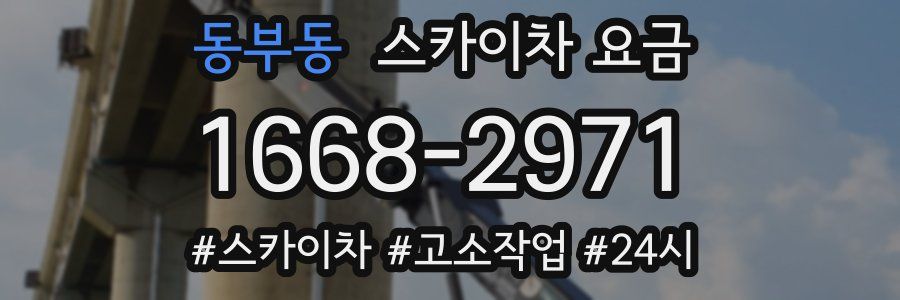 동부동 스카이차 요금