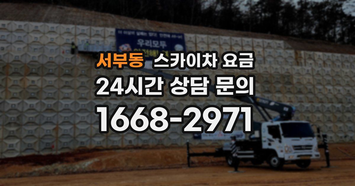 서부동 스카이차 요금