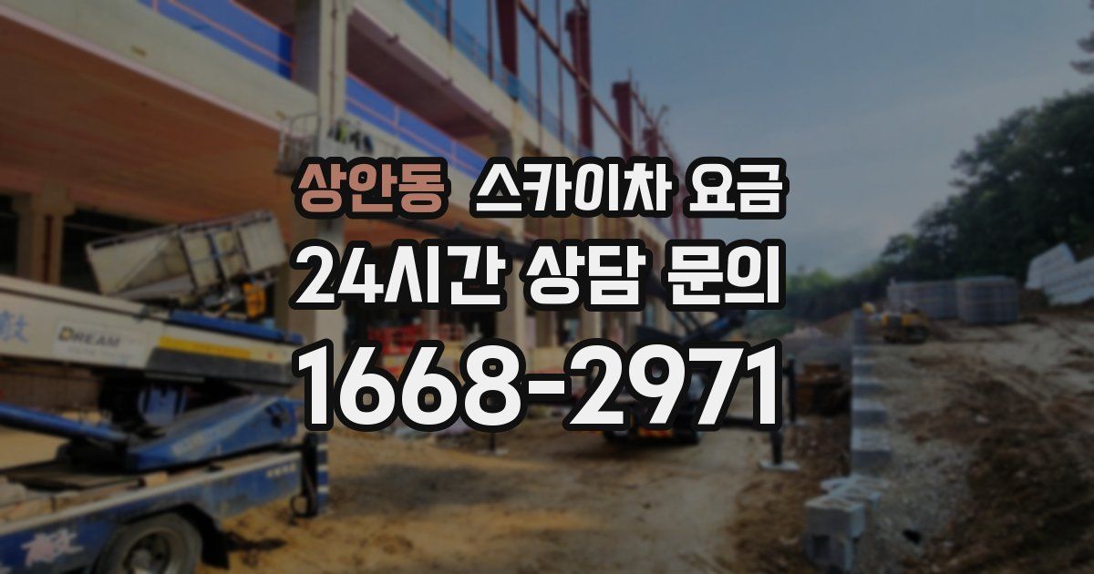 상안동 스카이차 요금