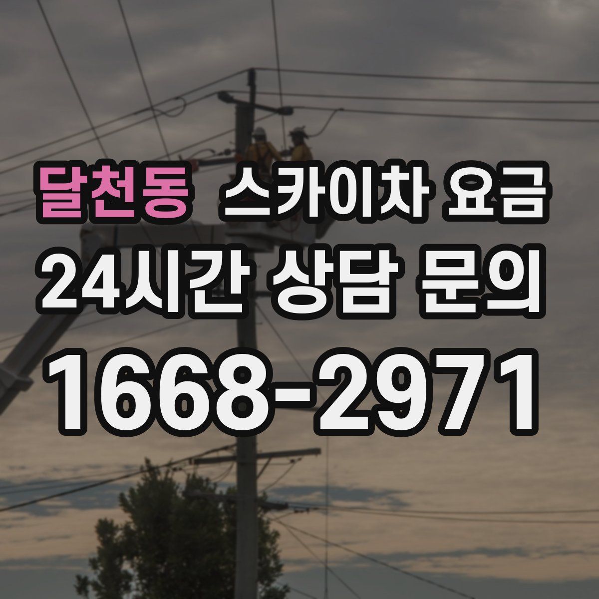 달천동 스카이차 요금