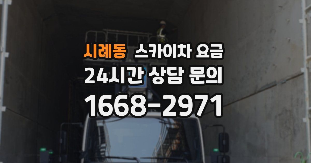 시례동 스카이차 요금