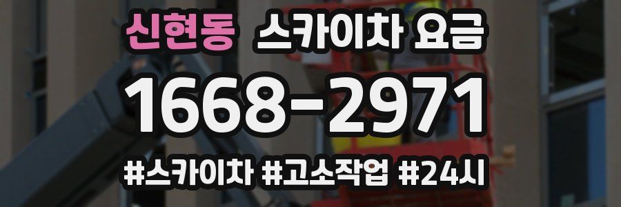 신현동 스카이차 요금