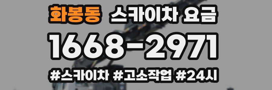 화봉동 스카이차 요금