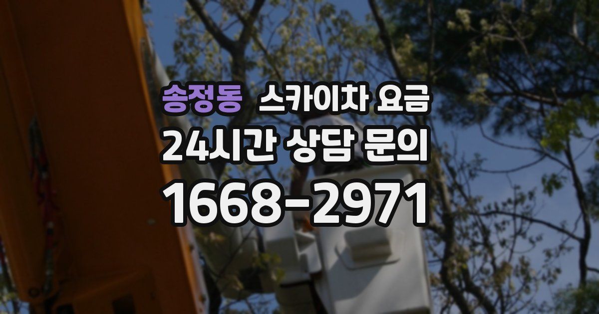 송정동 스카이차 요금