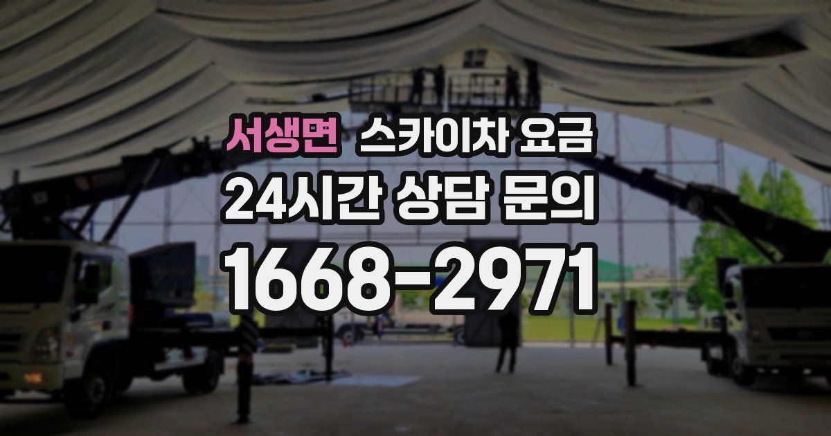 서생면 스카이차 요금
