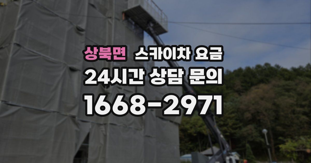 상북면 스카이차 요금