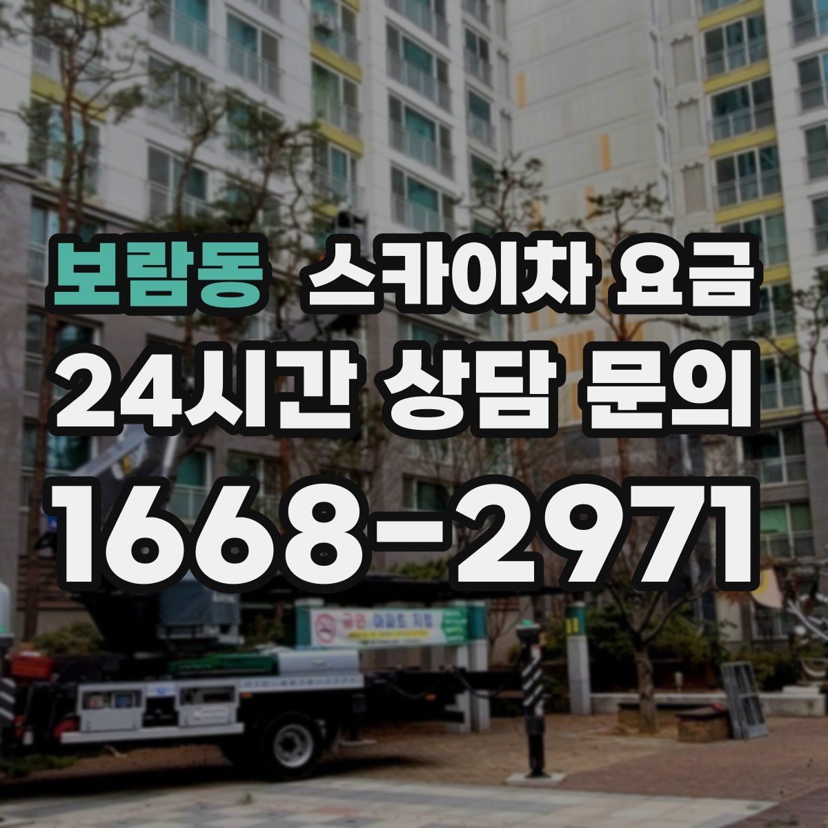 보람동 스카이차 요금